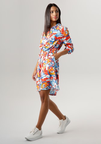Aniston SELECTED Shirt Dress in Mixed colors