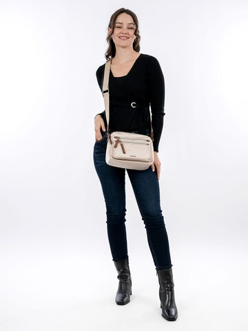 Emily & Noah Shoulder bag in Beige: front