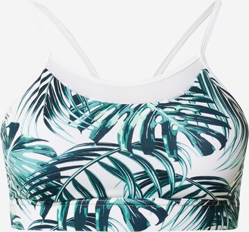 Bustier Soutien-gorge de sport Athlecia en vert : devant