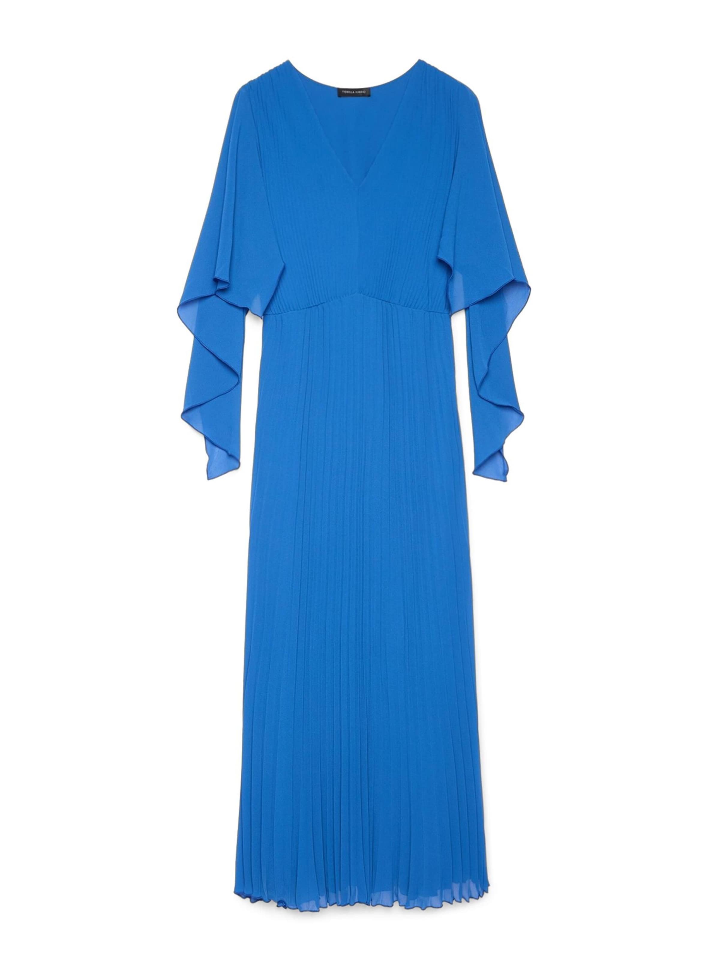 Fiorella Rubino - Vestido en azul: frente