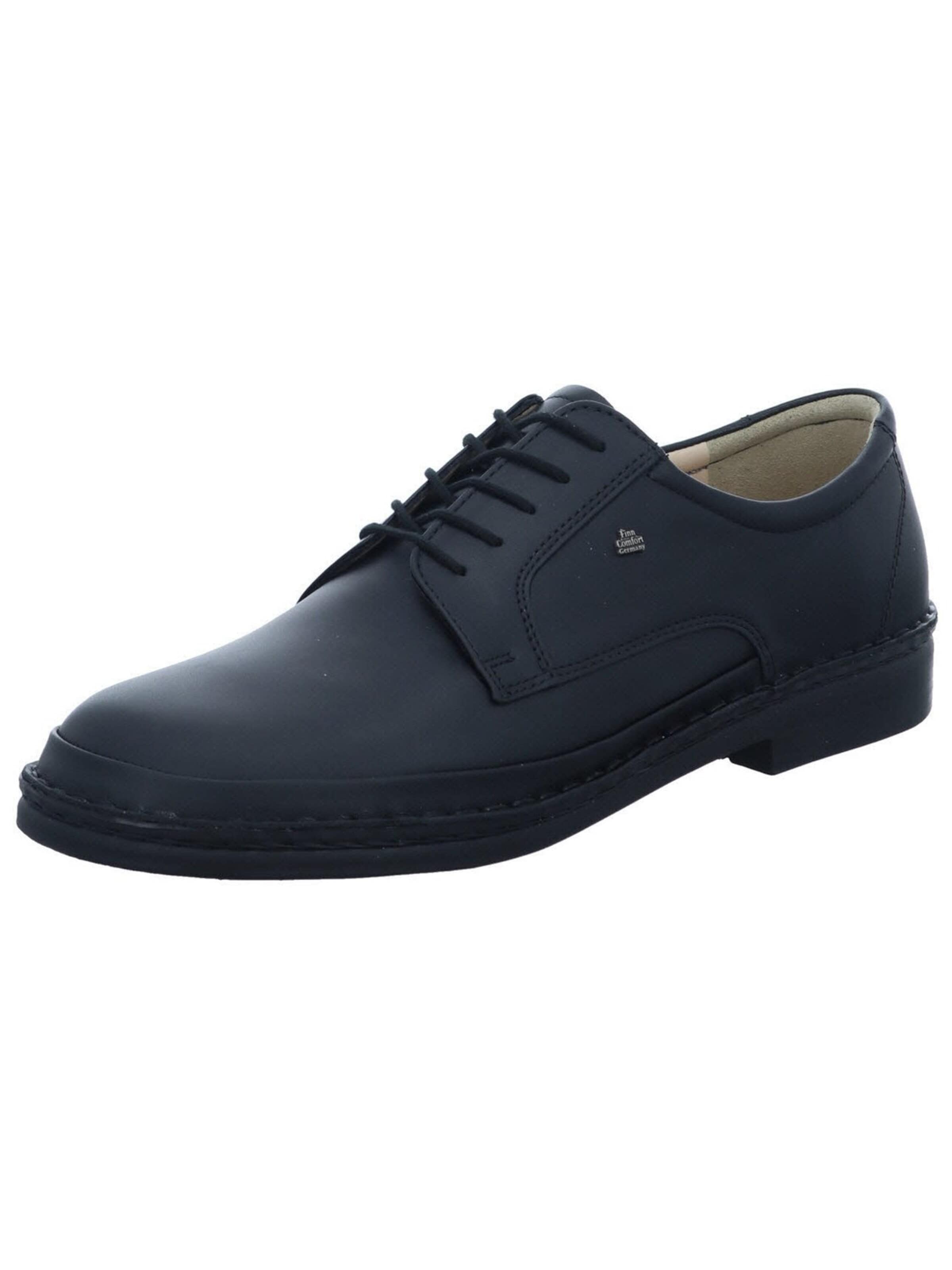 Scarpa stringata 'Schnürschuh Herren 01204 062099 Glattleder in schwarz' di Finn Comfort in nero: frontale
