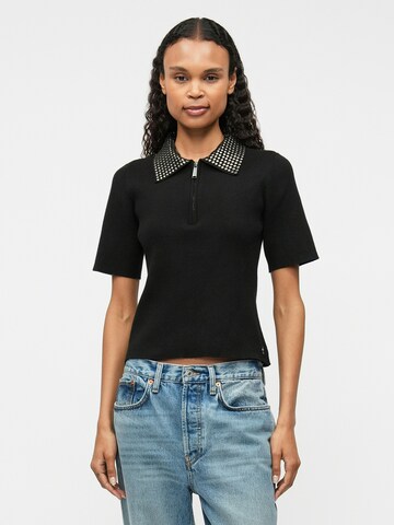 Karl Lagerfeld Majica | črna barva: sprednja stran