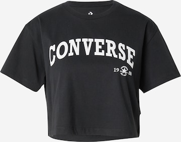 CONVERSE Koszulka 'Retro Chuck' w kolorze czarny: przód