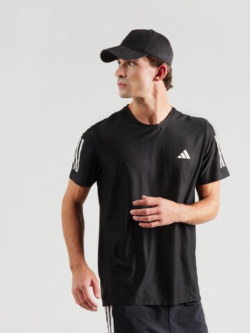 ADIDAS PERFORMANCE Функциональная футболка 'Own the Run' в Черный: спереди