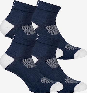 Champion Authentic Athletic Apparel Athletic Socks ' 4er-Pack Ankle Socks Performance ' in Blue: front