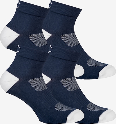 Champion Authentic Athletic Apparel Chaussettes de sport ' 4er-Pack Ankle Socks Performance ' en bleu marine / blanc, Vue avec produit