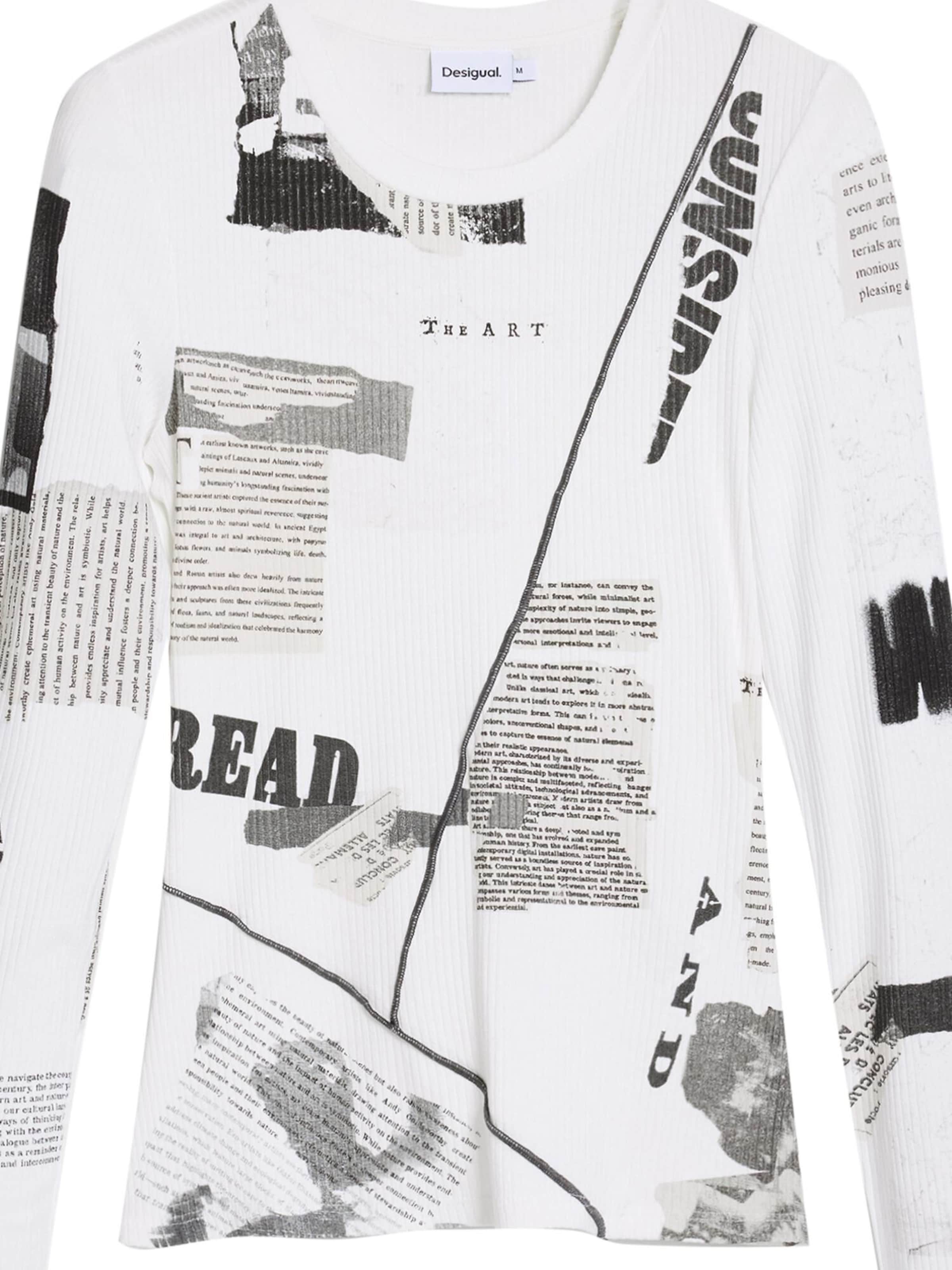 Desigual Tričko – bílá: přední strana