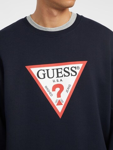 GUESS Sweatshirt 'Iconic' in Blue