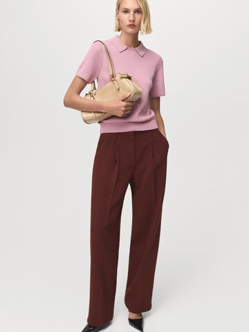 Pull-over 'RAYO' MANGO en rose : devant