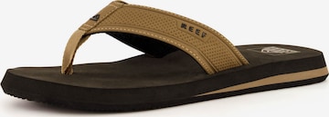 REEF Teenslippers 'The Layback' in Bruin: voorkant