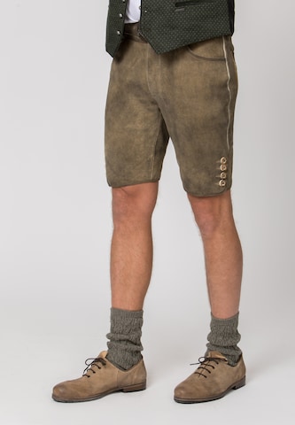 STOCKERPOINT Regular Traditional Pants 'Luka' in Brown