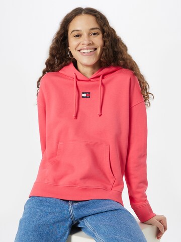 Felpa di Tommy Jeans in rosa: frontale