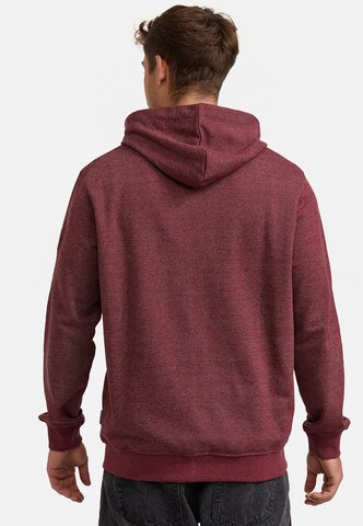 INDICODE JEANS Sweatvest ' Baustian ' in Rood