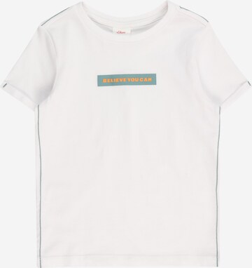 T-Shirt s.Oliver en blanc : devant