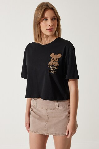 Happiness İstanbul - Camisa em preto: frente