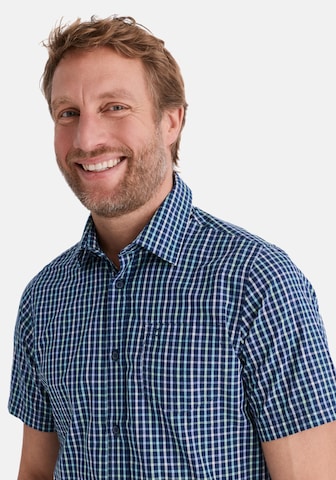 Stooker Men Regular fit Button Up Shirt 'Hudson' in Blue