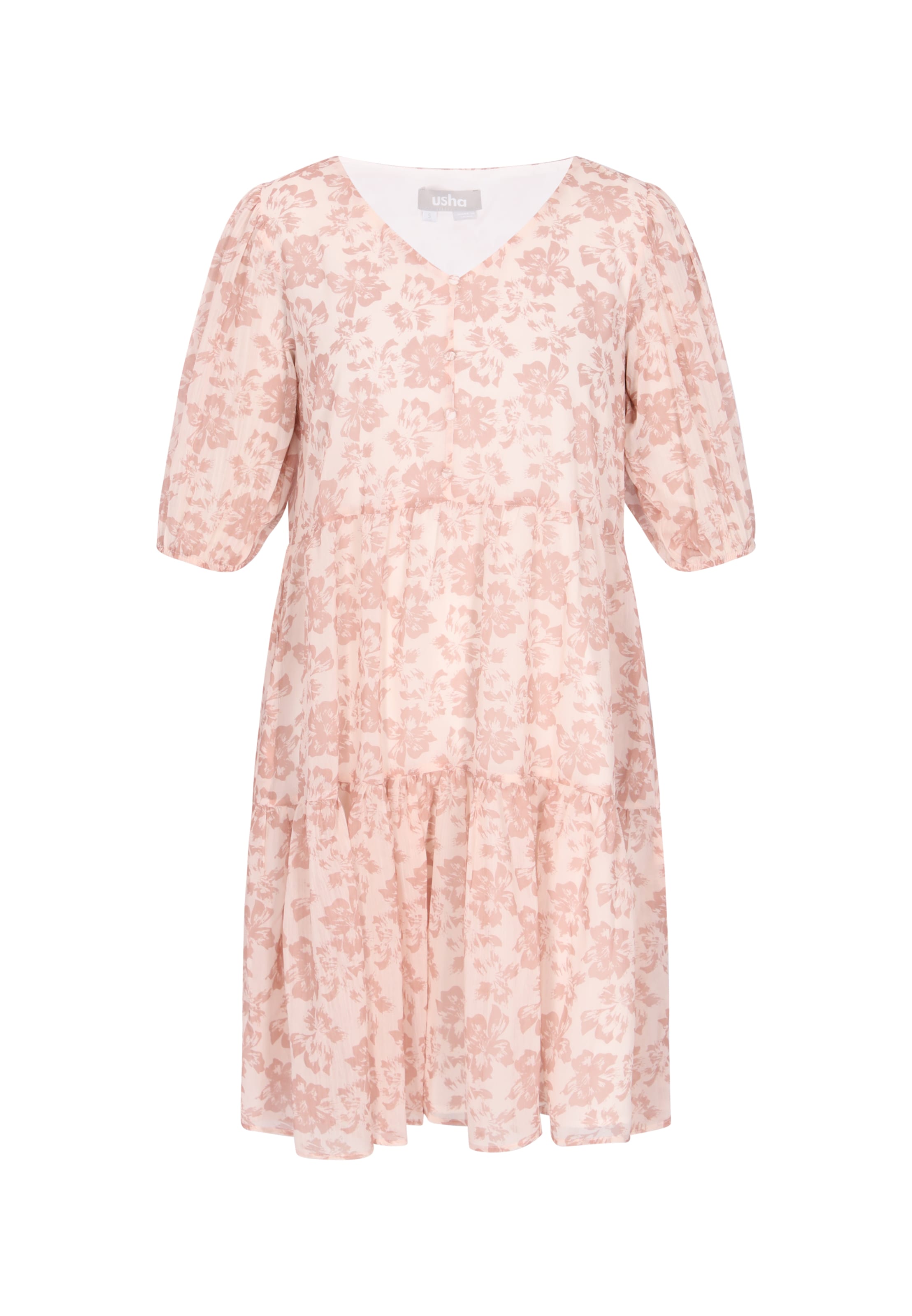 Usha - Vestido 'Casual' em rosa: frente