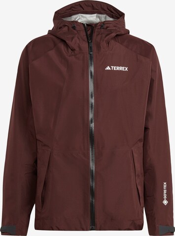 ADIDAS TERREX Outdoor jacket 'Xperior' in Brown: front