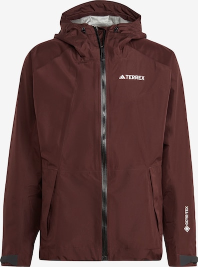 ADIDAS TERREX Outdoor jacket 'Xperior Gore-Tex Paclite Rain' in Chocolate / White, Item view