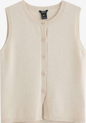 Lindex Knitted Vest 'Iris' in Beige: front
