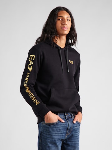 EA7 Emporio Armani Collegepaita värissä musta: etupuoli