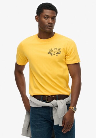 T-Shirt 'Lo-Fi Outdoors' Superdry & Co en jaune : devant
