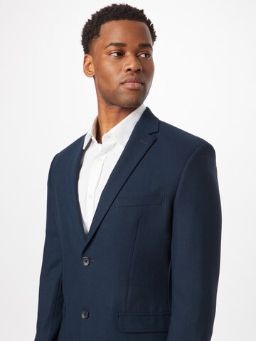 ESPRIT Slimfit Business-colbert in Blauw