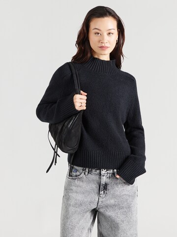 Abercrombie & Fitch Pulóver - fekete: elől