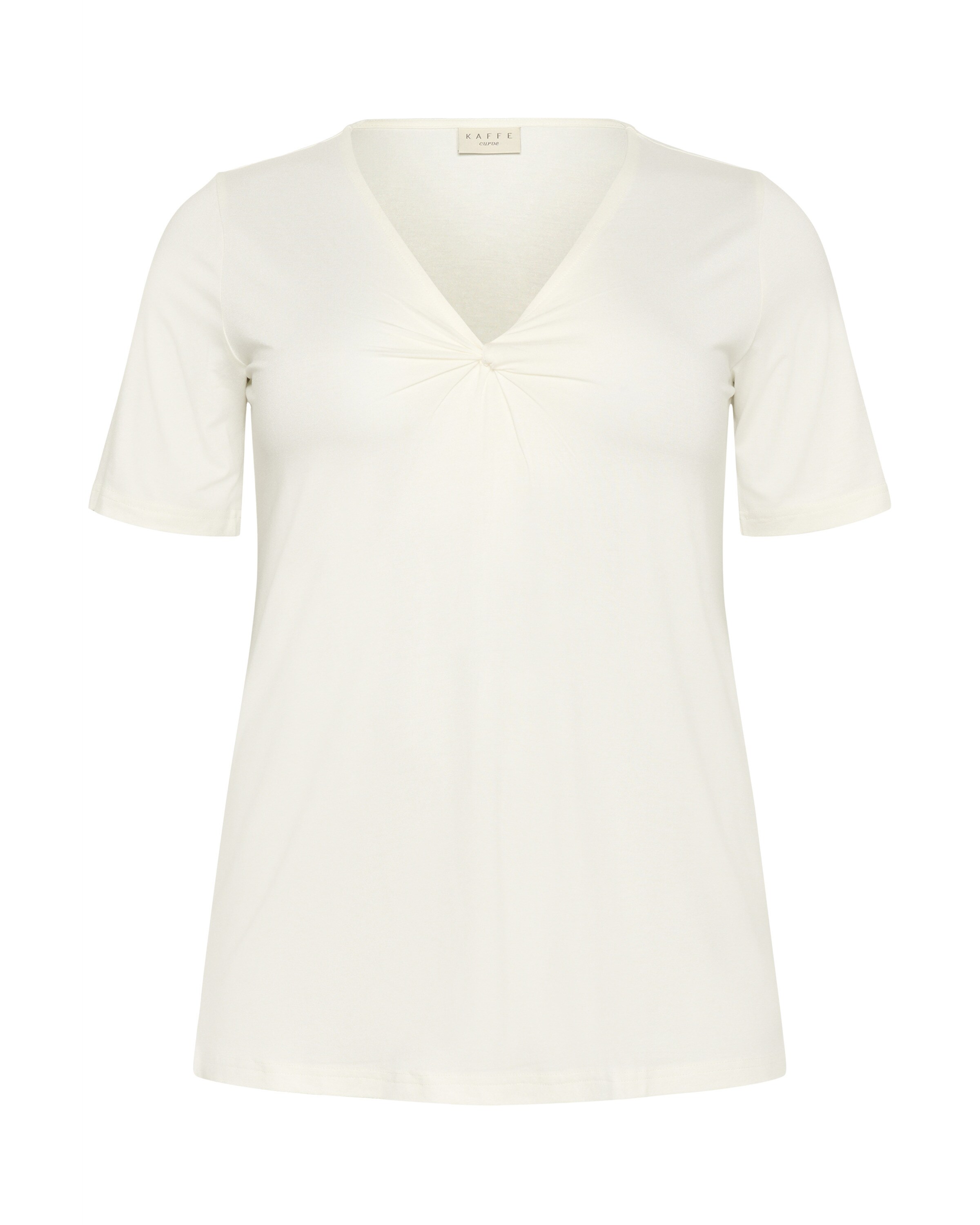 KAFFE CURVE T-Shirt 'KCwinni' in Weiß: Vorderseite