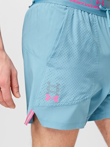 UNDER ARMOUR Normální Sportovní kalhoty 'ANYWHERE' – modrá