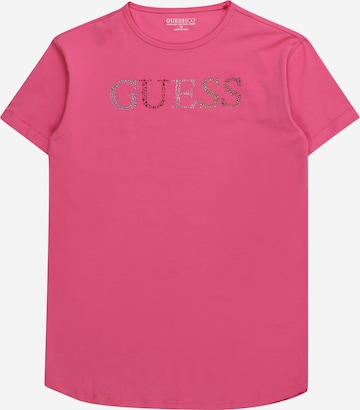 GUESS - Camiseta en rosa: frente