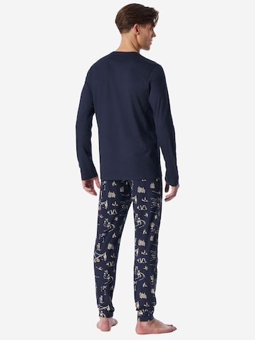 Pyjama long ' Family ' SCHIESSER en bleu