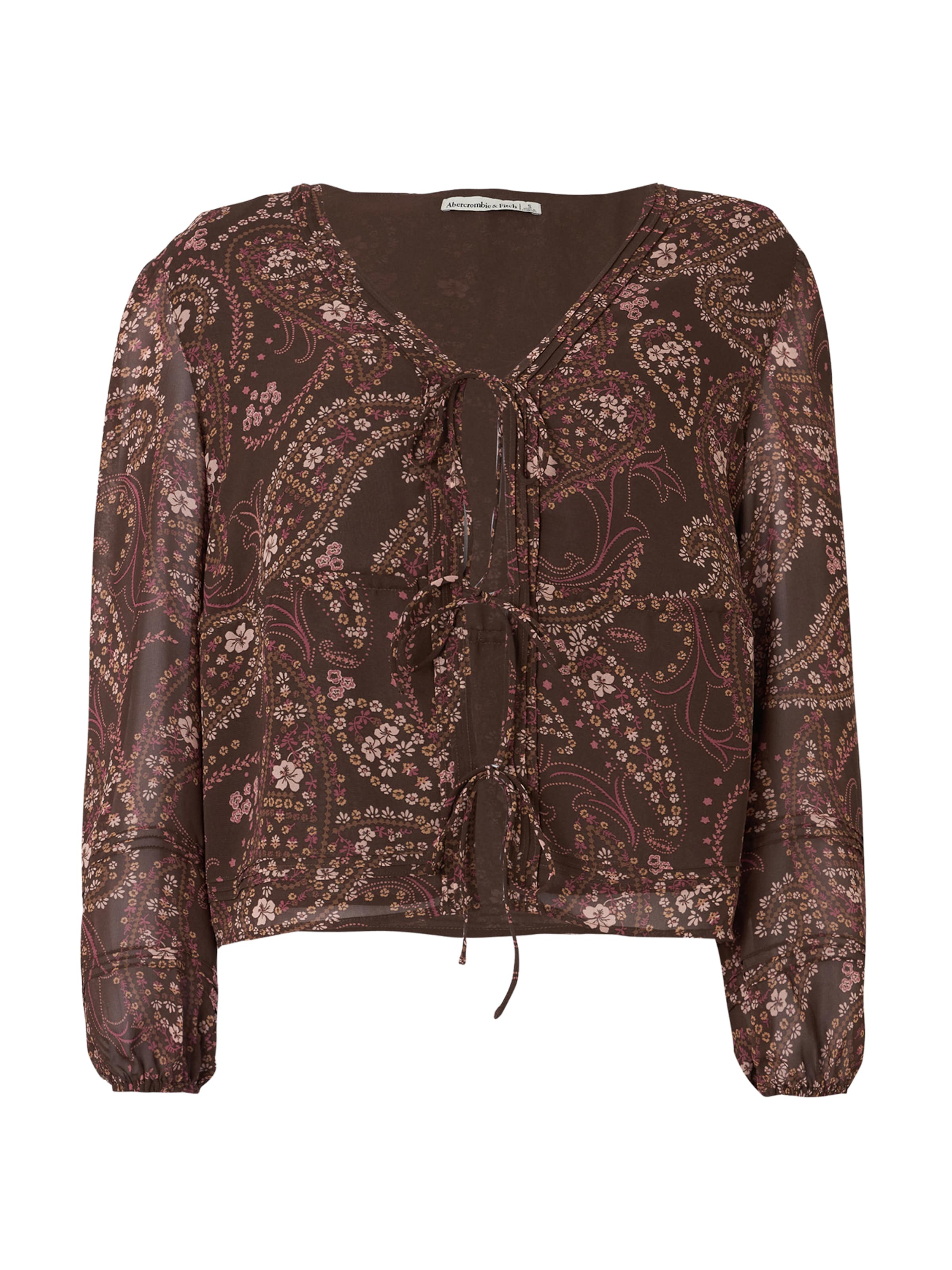 Bluză de la Abercrombie & Fitch pe maro: față