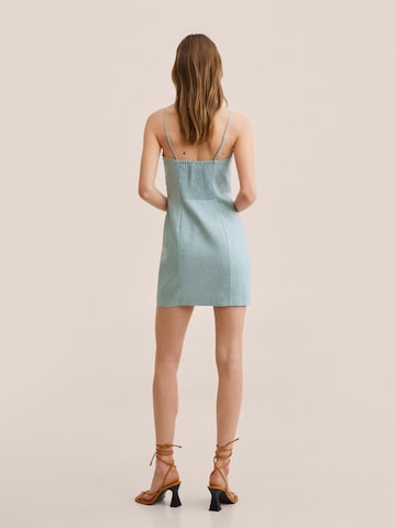 MANGO Summer Dress 'Ivonne' in Blue