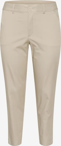 KAFFE CURVE Chino trousers in Beige: front