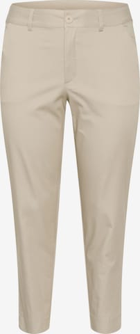 KAFFE CURVE Skinny Chino in Beige: voorkant