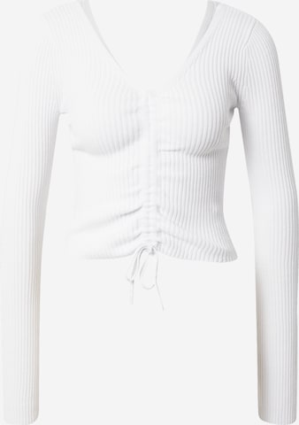 HOLLISTER Sweater in White: front