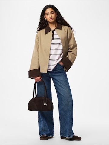 PIECES Jacke 'PCJORMA' in Grau