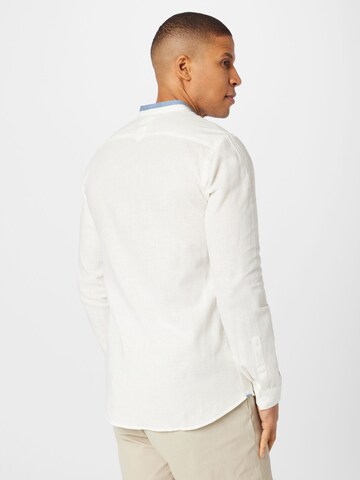 Lindbergh Slim fit Button Up Shirt in White