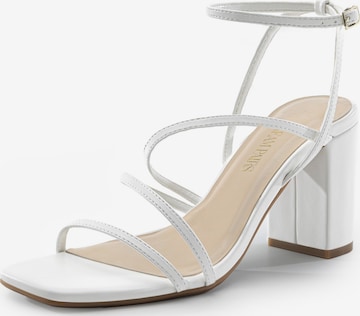 Dream Pairs Strap Sandals in White: front