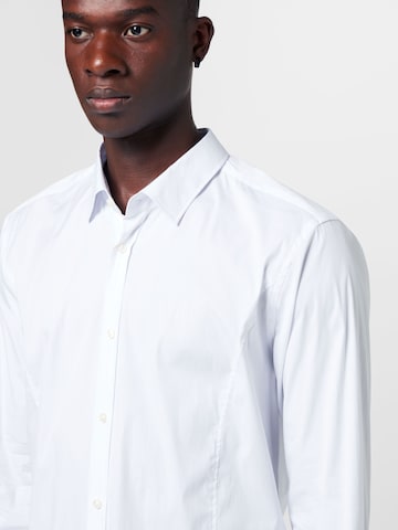 JOOP! - Slim Fit Camisa 'Victor' em branco