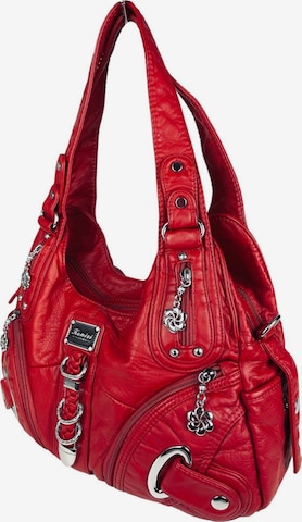 Borsa a mano di Kumixi in rosso: frontale
