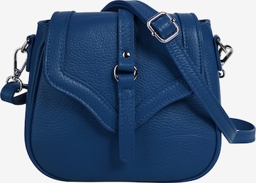 Cluty Crossbody Bag in Blue: front