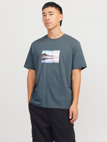 T-Shirt 'JORVesterbro' JACK & JONES en bleu : devant