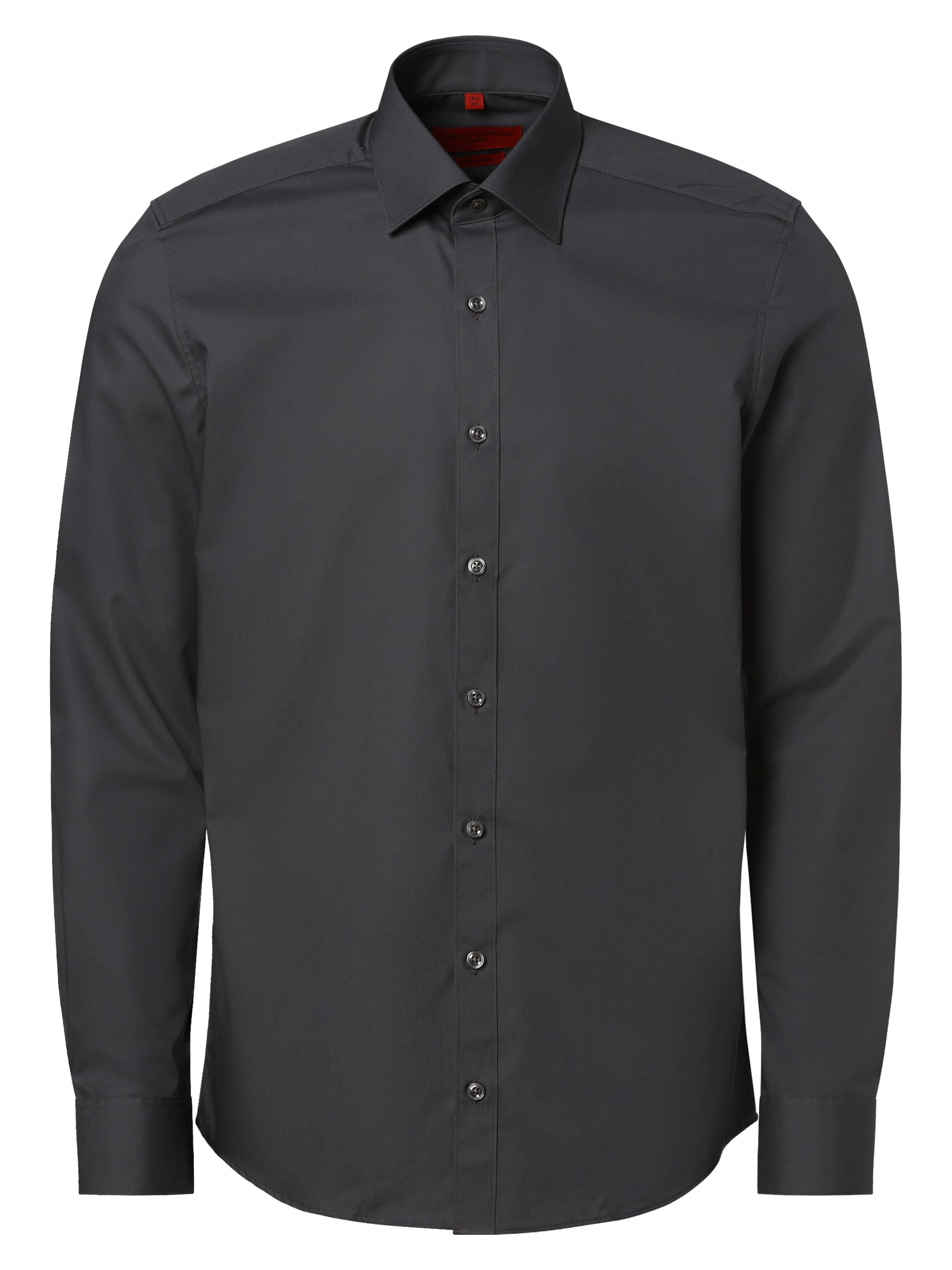 Finshley & Harding Slim Fit Hemd in Grau: Vorderseite