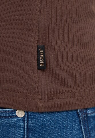 MUSTANG Shirt 'Faith' in Braun