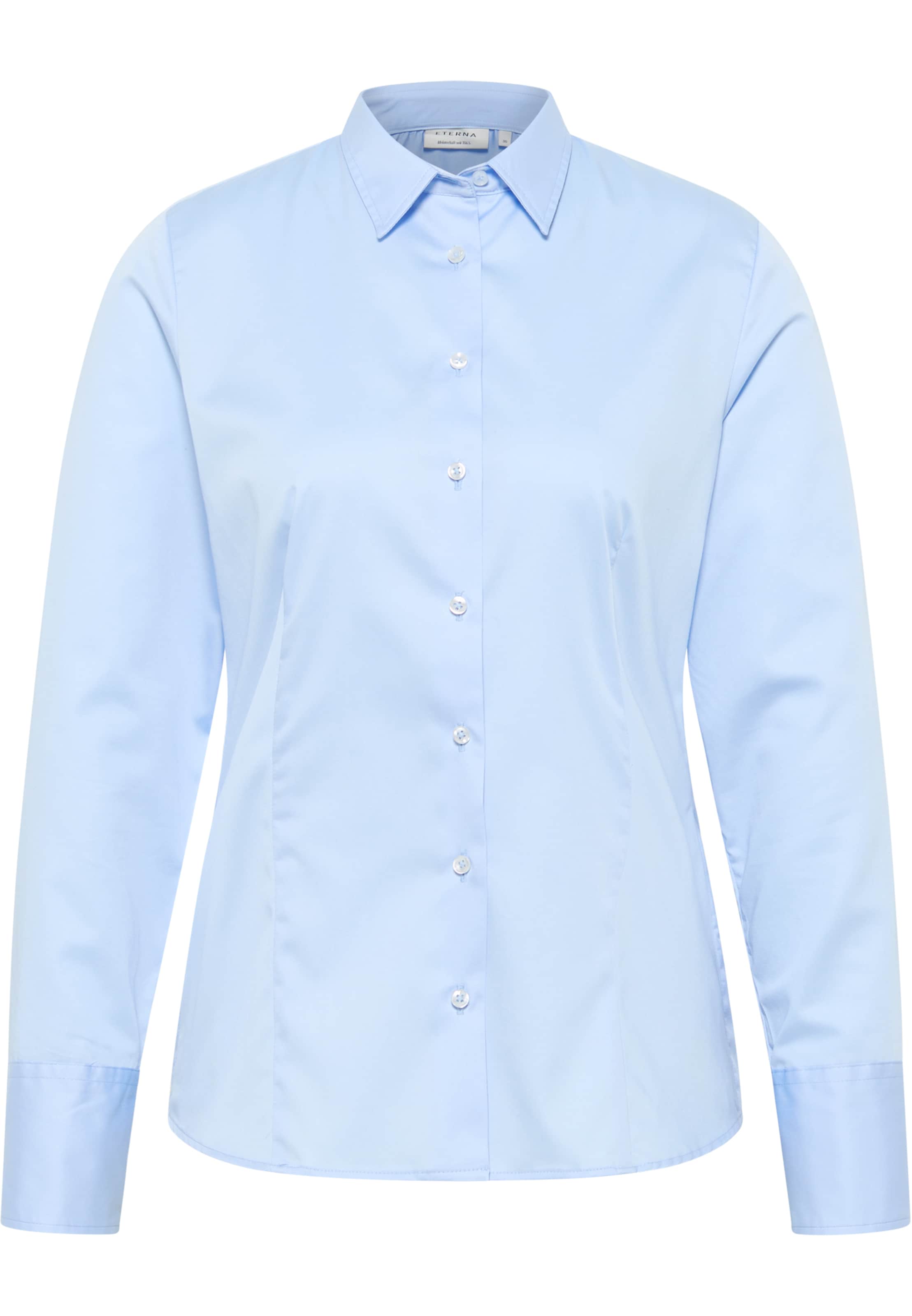 ETERNA Blouse in Blauw: voorkant