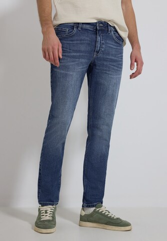 Street One MEN Slim fit Jeans in Blue: front