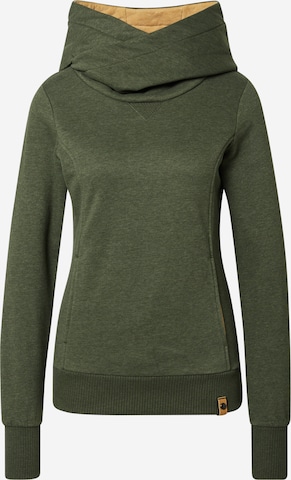 Fli Papigu Sweatshirt 'Schönste Frau in Stadt' in Green: front