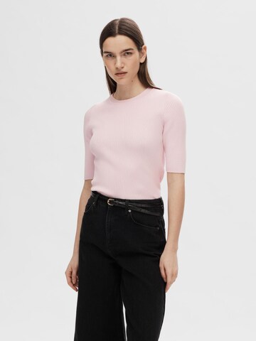 SELECTED FEMME Trui 'Mala' in Roze: voorkant